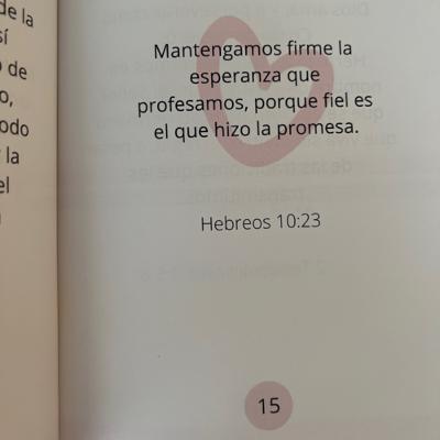 Día 15- Amor para el Alma / Hebreos 10:23