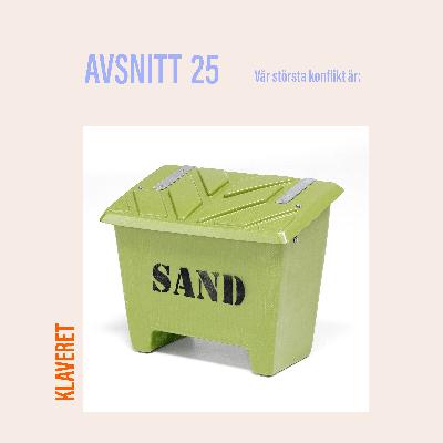 25. Vår största konflikt är: