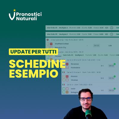 📢 [Update] Schedine Esempio. Per tutti. Ogni giorno.