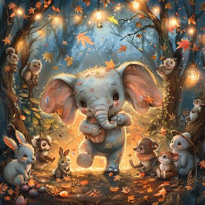 儿童故事：小象多多学跳舞