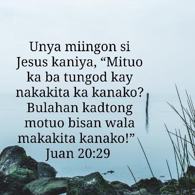 Juan Kapitulo 20 Ang mga Tinun-an gihuypan ni Jesu-Kristo og giingnan DAWATA ANG ESPIRITU SANTO