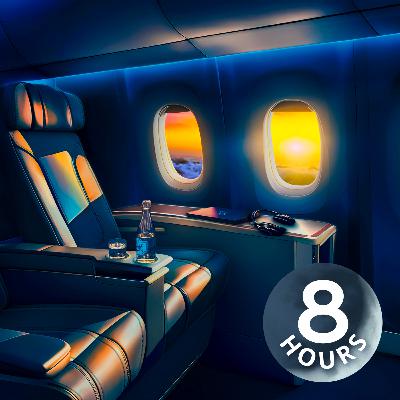 Airplane White Noise Sounds for Sleeping in First Class! | 8-Hour
