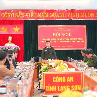 Tin trong nước - Công an tỉnh Lạng Sơn thông tin về vụ án giết người xảy ra trên địa bàn