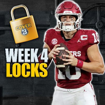 Week 4 LOCKS: Best Bets for Miami-Florida, Auburn-Oklahoma, Michigan-Nebraska and More! | Cover 3