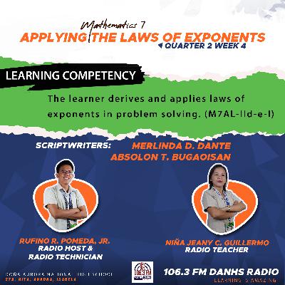 Math 7 - Applying the Laws of Exponents