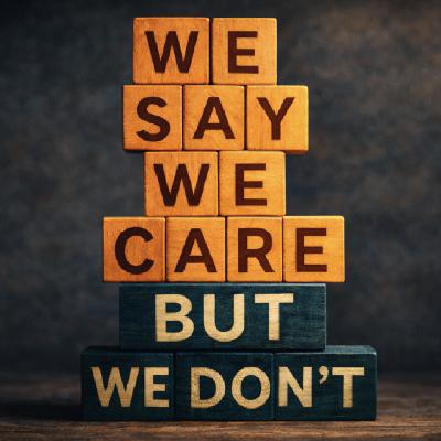 We Say We Care... But We Don't We Say We Care... But We Don't