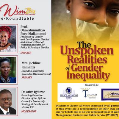 WIMBIZ e-Roundtable (August) Webinar - The Unspoken Realities of Gender Inequalities