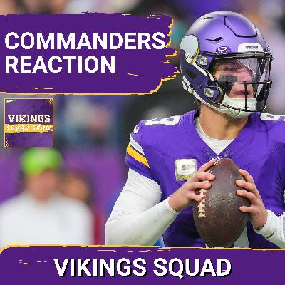 VIKINGS SQUAD SHOW: Vikings CRUISE PAST COMMANDERS After J.J. McCarthy's Record Setting Day, 31-0 VIKINGS SQUAD SHOW: Vikings CRUISE PAST COMMANDERS After J.J. McCarthy's Record Setting Day, 31-0