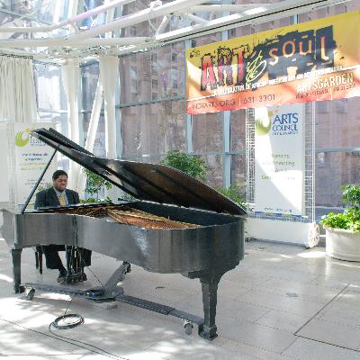 A recording of Leonard Cohen’s “Hallelujah,” performed by Herman Whitfield III