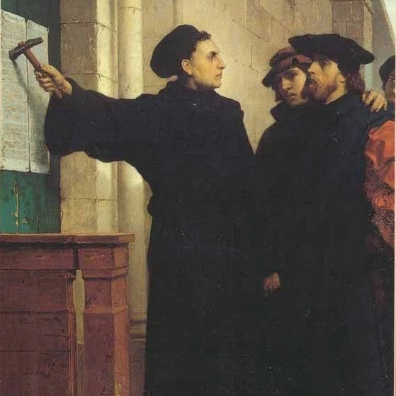 مارتین لوتر بنیان گذار مذهب پروتستان مسیحیت و رهبر جنبش اصلاح دین مسیحیت در ابتدای دوره رنسانس اروپا