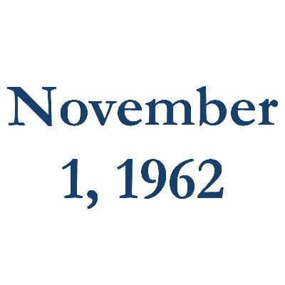 8. November 1962 Buffett Partnership Letter - November 1, 1962