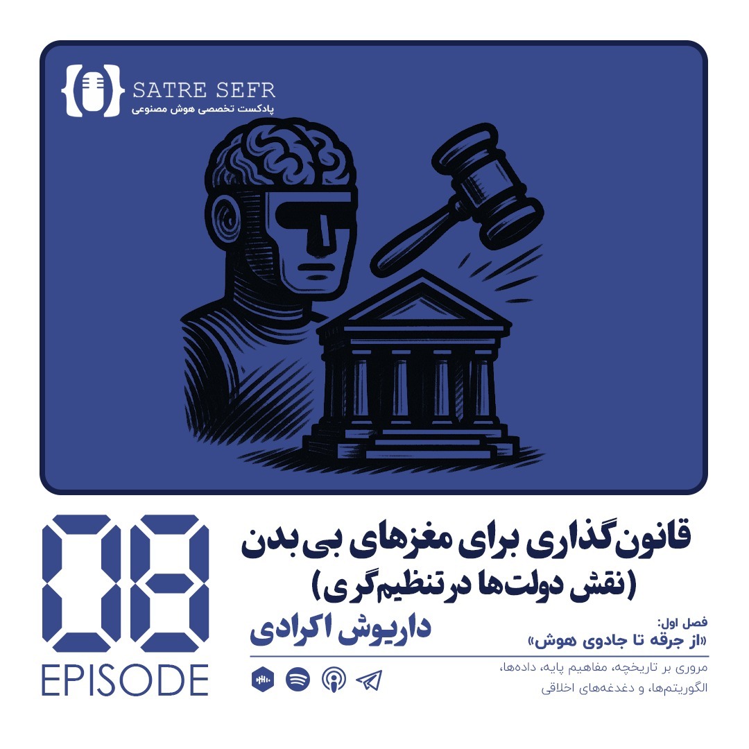 اپیزود 08 - فصل اول: قانونگذاری برای مغزهای بیبدن (نقش دولتها در تنظیمگری) اپیزود 08 - فصل اول: قانونگذاری برای مغزهای بیبدن (نقش دولتها در تنظیمگری)