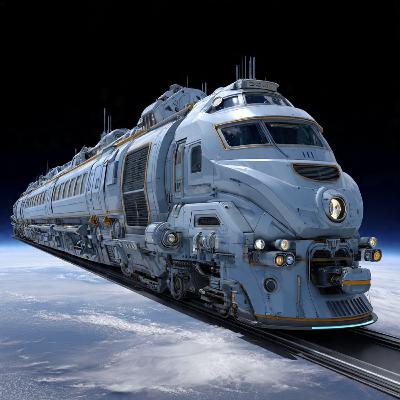 A unique spiritual train that is made to drive into the center of earth to mine and gather source materials in spiritual elements to help to release the business~music spirit animals in all people?