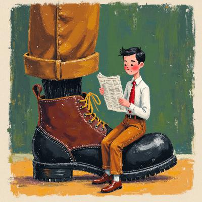 Dati koga na čevelj, slovenski frazem v pripovedi