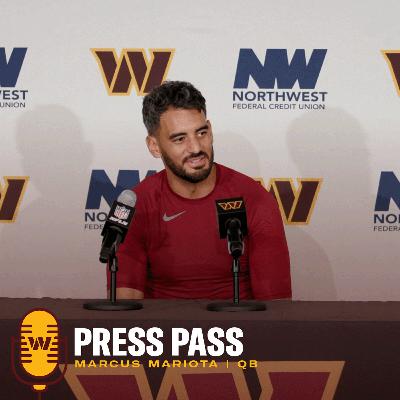 QB Marcus Mariota | September 21, 2025 | Press Pass | Washington Commanders | NFL