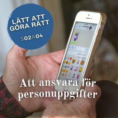 Att ansvara för personuppgifter