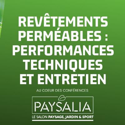 [Paysalia 2021] Revêtements perméables performances techniques et entretien