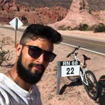 Un joven Santafesino se fué en bici hasta Perú