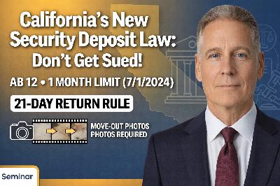 California Security Deposit-Don't Get Sued California Security Deposit-Don't Get Sued
