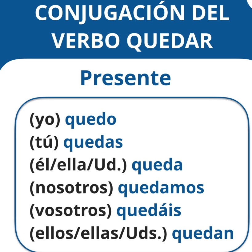 verb #quedar and the examples
