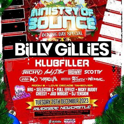 Klubfiller boxing day 2023 Ministry of Bounce Mc Ben Rushin / Ricky C