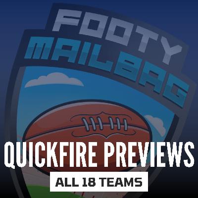 Quickfire Previews (2026 Preseason)