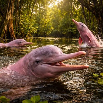 The Pink Dolphin That Hunts Piranhas The Pink Dolphin That Hunts Piranhas