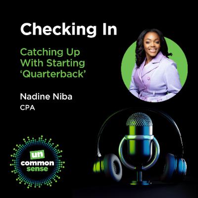 Checking In: Catching Up With Starting Quarterback Nadine Niba CPA