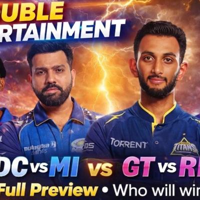 DC vs MI + GT vs RR | Double Header Full Preview | Who Will Win? IPL 2026