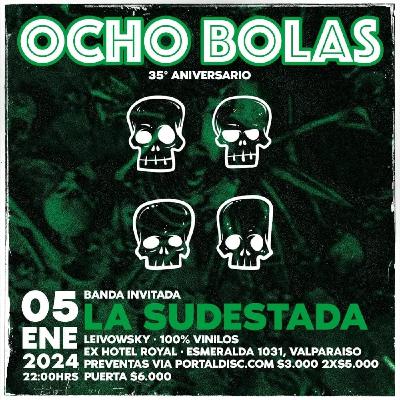 Ocho bolas celebra 35 años de trayectoria con gran show y conversamos sobre ello con su bajista yofi catalán