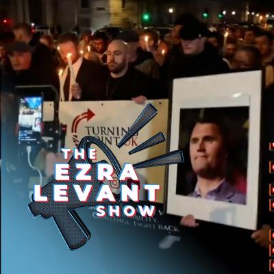 EZRA LEVANT | Hundreds attend Charlie Kirk vigil in London, England