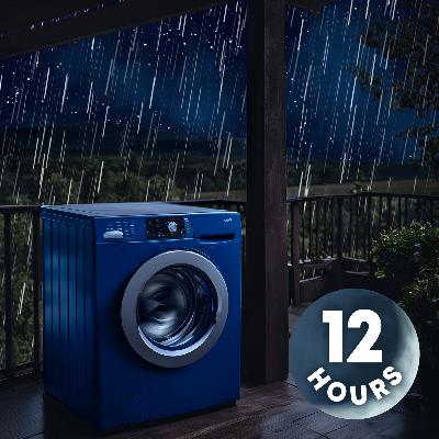 Sounds of a Washing Machine & Rainfall for Sleep | 12 Hours