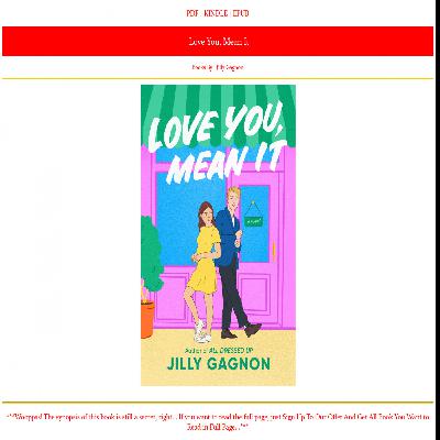 (Free) Book Download Love You Mean It by Jilly Gagnon