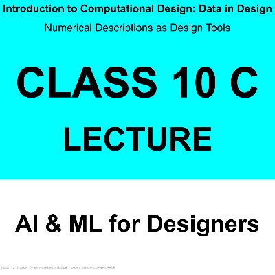 Class 10 C: Lecture - 디자이너를 위한 인공지능 / AI for Designers