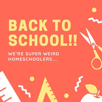 Back to (home) School!! Back to (home) School!!