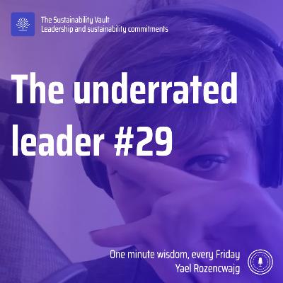 The underrated leader