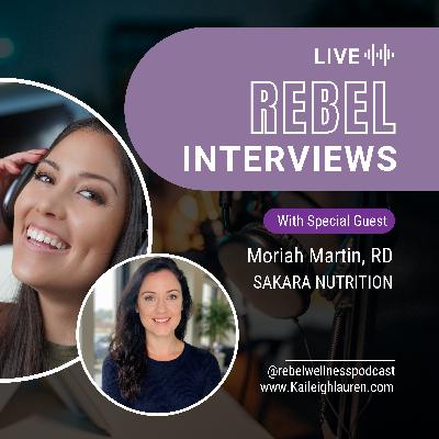 [#107] Chats With Kailes: How to explore the best longterm recovery for a disordered relationship with food with Moriah Martin RD