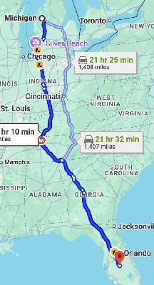 The Most Detailed Drive from Michigan to Florida You Could Ever Listen To!!!