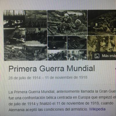 Historia Universal: Primera Guerra Mundial 1