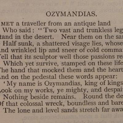 Ozymandias Ozymandias
