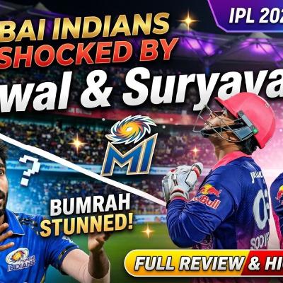 RR vs MI, IPL 2026 13th Match Review | Jaiswal & Suryavanshi Show