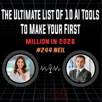 #244 Neil: The Ultimate List Of 10 AI Tools To Make Your First Million In 2026