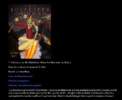 The Thirteenth Hour Podcast #459 and Like a Hood Ornament #57: Using Twine to Make “The Rocketeer vs. The Third Reich” into a Text Adventure Game The Thirteenth Hour Podcast #459 and Like a Hood Ornament #57: Using Twine to Make “The Rocketeer vs. The Third Reich” into a Text Adventure Game