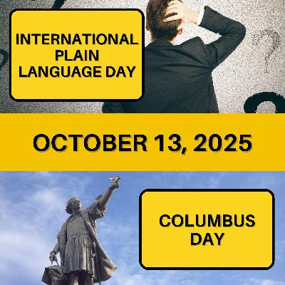 International Plain Language Day & Columbus Day International Plain Language Day & Columbus Day