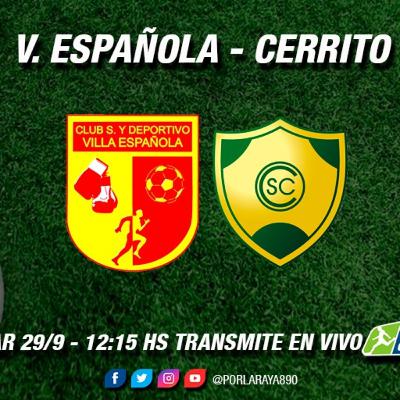 Cerrito 2-1 Villa Española, Fecha 10 (Segunda División)