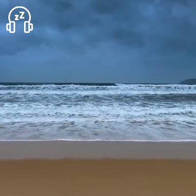 Stormy Ocean Sounds at the Beach | Rolling Thunder and Rain Sounds for Sleeping, Relaxing and Tinnitus