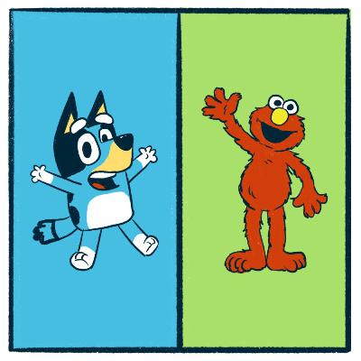 Bluey vs. Elmo: a lovable debate Bluey vs. Elmo: a lovable debate
