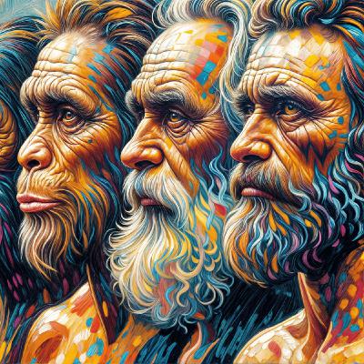 Neandertal y Sapiens, Jabalí y Cerdo, Himalaya y Atlas Neandertal y Sapiens, Jabalí y Cerdo, Himalaya y Atlas