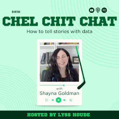 S1E10: How To Tell Stories With Data - ft. Shayna Goldman | Chel Chit Chat with Lyss Houde