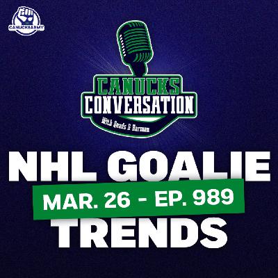 Mar. 26: A look at NHL goalie trends + Family Feud (ep. 989) Mar. 26: A look at NHL goalie trends + Family Feud (ep. 989)